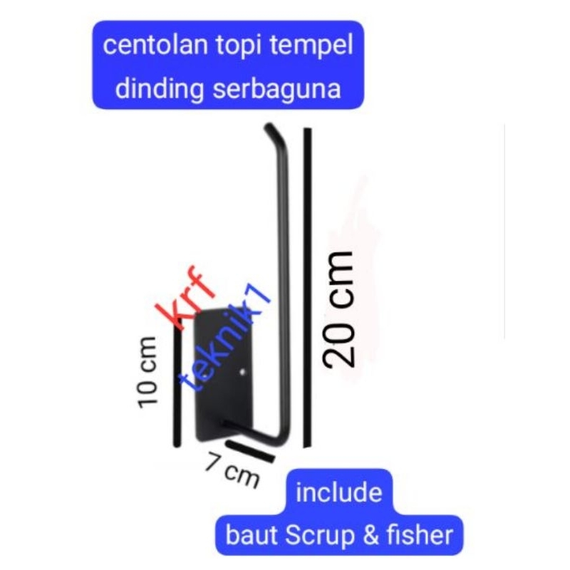 centolan topi tempel dinding gantungan topi tempel dinding rak topi display tempel dinding rak gantu