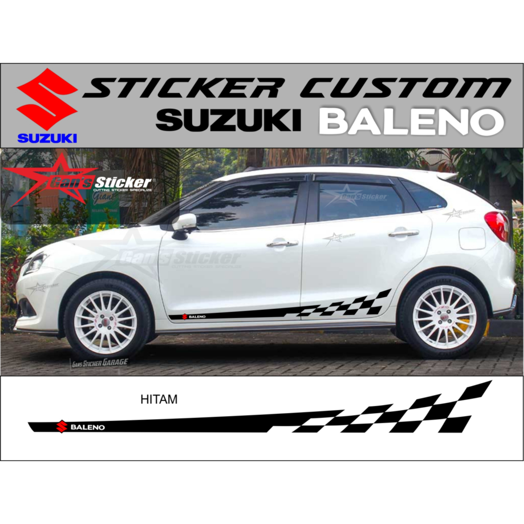 STICKER PINTU SUZUKI BALENO AKSESORIES SUZUKI BALENO