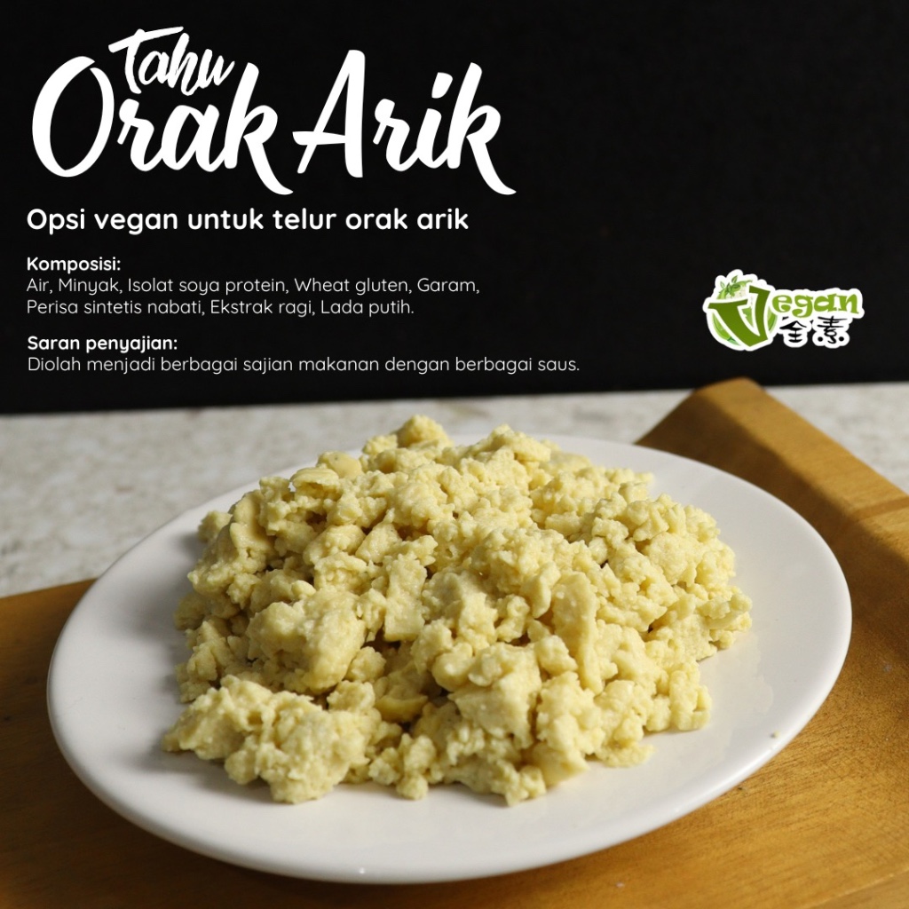 

Tahu Orak Arik / Telur Vegan Orak Arik