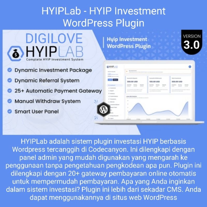 HYIPLab - HYIP Investment WordPress Plugin