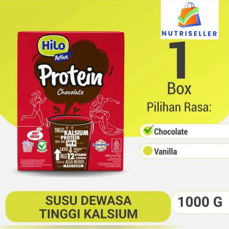 

HiLo Active Chocolate 1000gr /HiLo Active Vanilla 1000gr - Susu Tinggi Kalsium untuk usia 20 Tahun ke atas