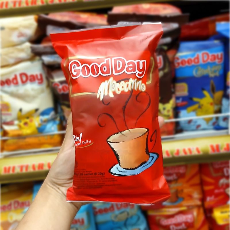 

Good Day Kopi Instant 3 In 1 Coolin, Caramel Machiato & Mocacinno 10x20gr