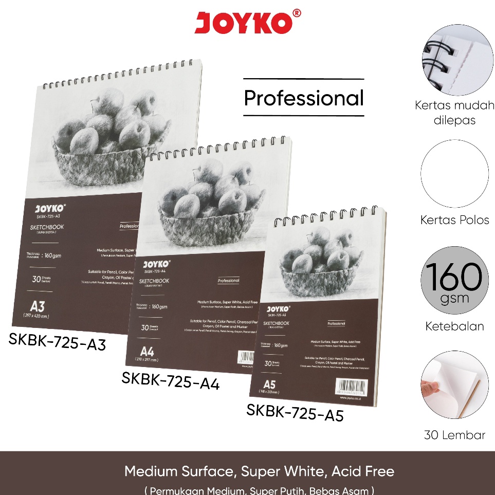 

Sekarang Ada Buku Sketsa Gambar Sketch Book Joyko SKBK725