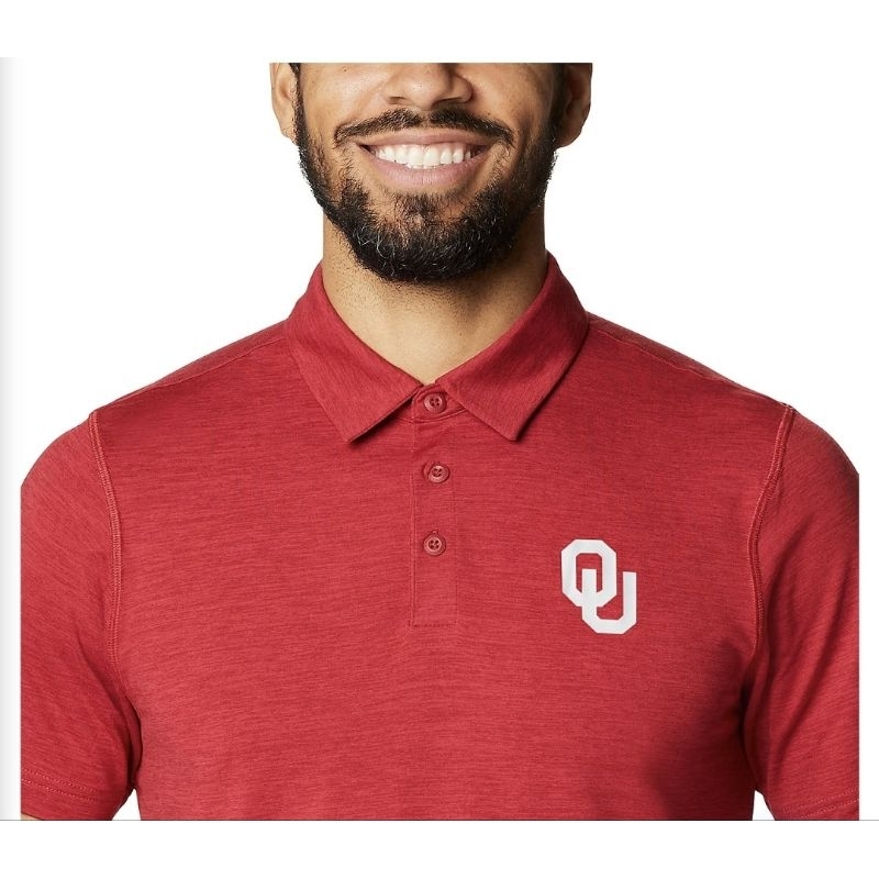 KAOS KERAH ORIGINAL NCAA GOLF FOOTBALL COLUMBIA OKLAHOMA UNIVERSITY TECH TRAIL OMNI SHADE POLO GOLF 