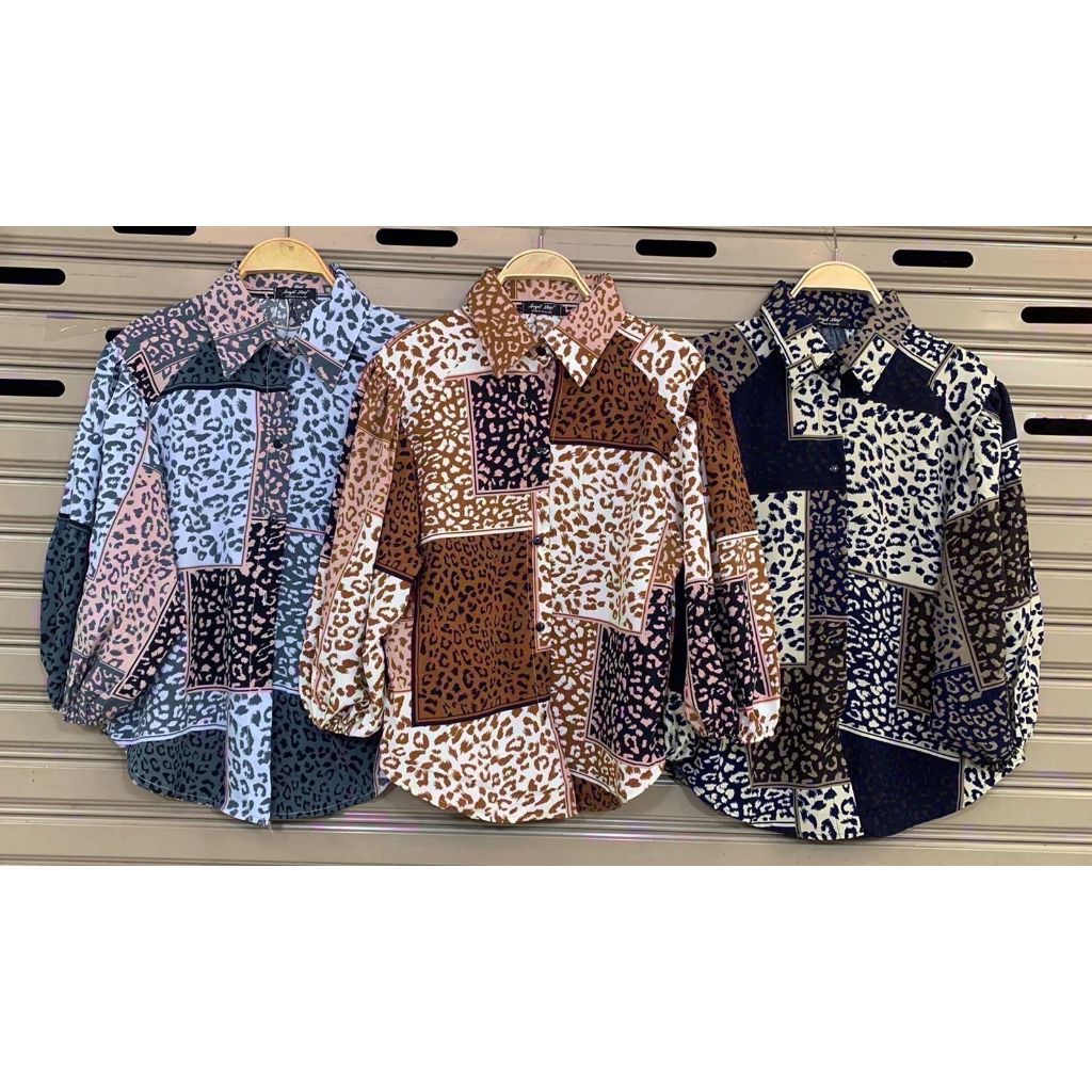 Kemeja Wanita Printed Shirt