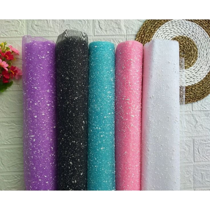 Kejar Untung  KERTAS BUKET SALJU  KAIN TILE SALJU FLOWER WRAPPING