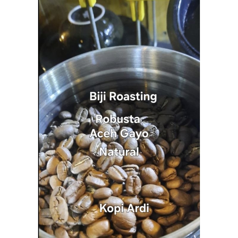 

Kopi Biji Roasting/Aneka bubuk Robusta Aceh Gayo Natural 250 gram Halal dan memiliki ijin edar