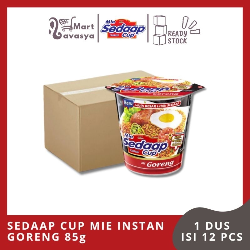 

SEDAAP CUP MIE INSTAN GORENG 85g - 1 DUS ISI 12 PCS - KOTA BANDUNG - LAVASYA MART