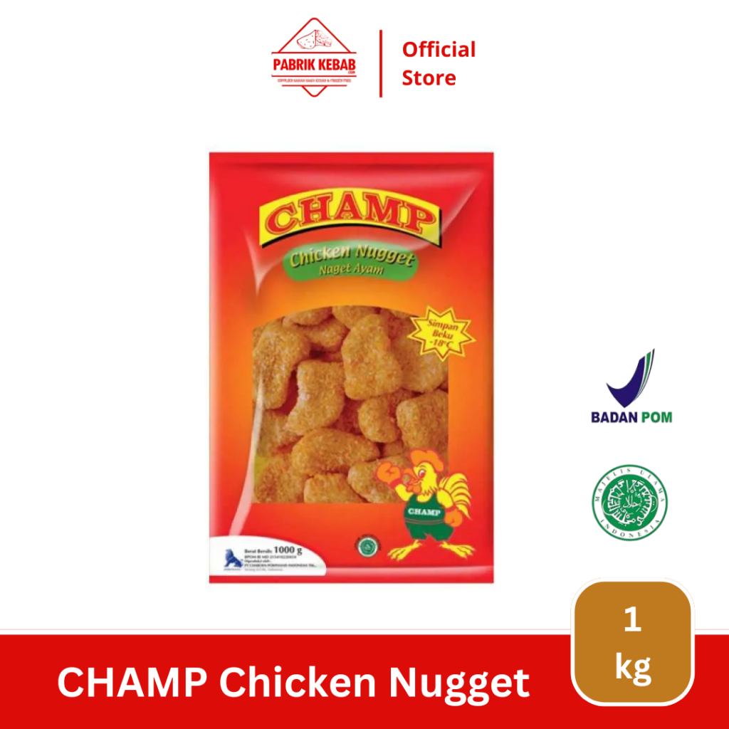 

CHAMP Chicken Nugget 1 Kg - Naget Ayam Murah TTerlaris