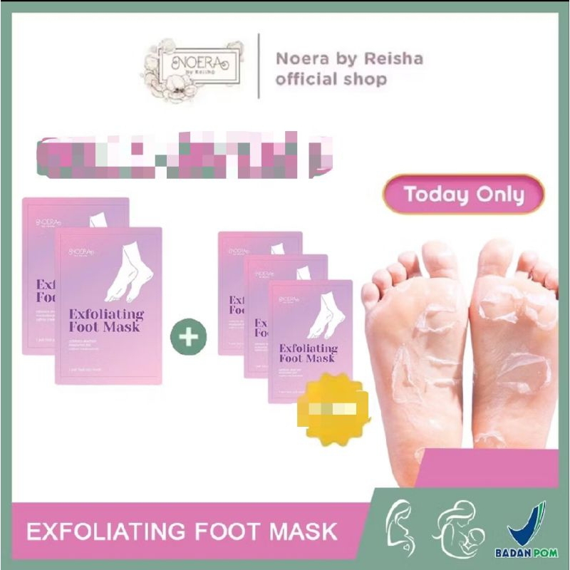 Noera Exfoliating Foot Mask - Masker Kaki Foot Peeling Mask