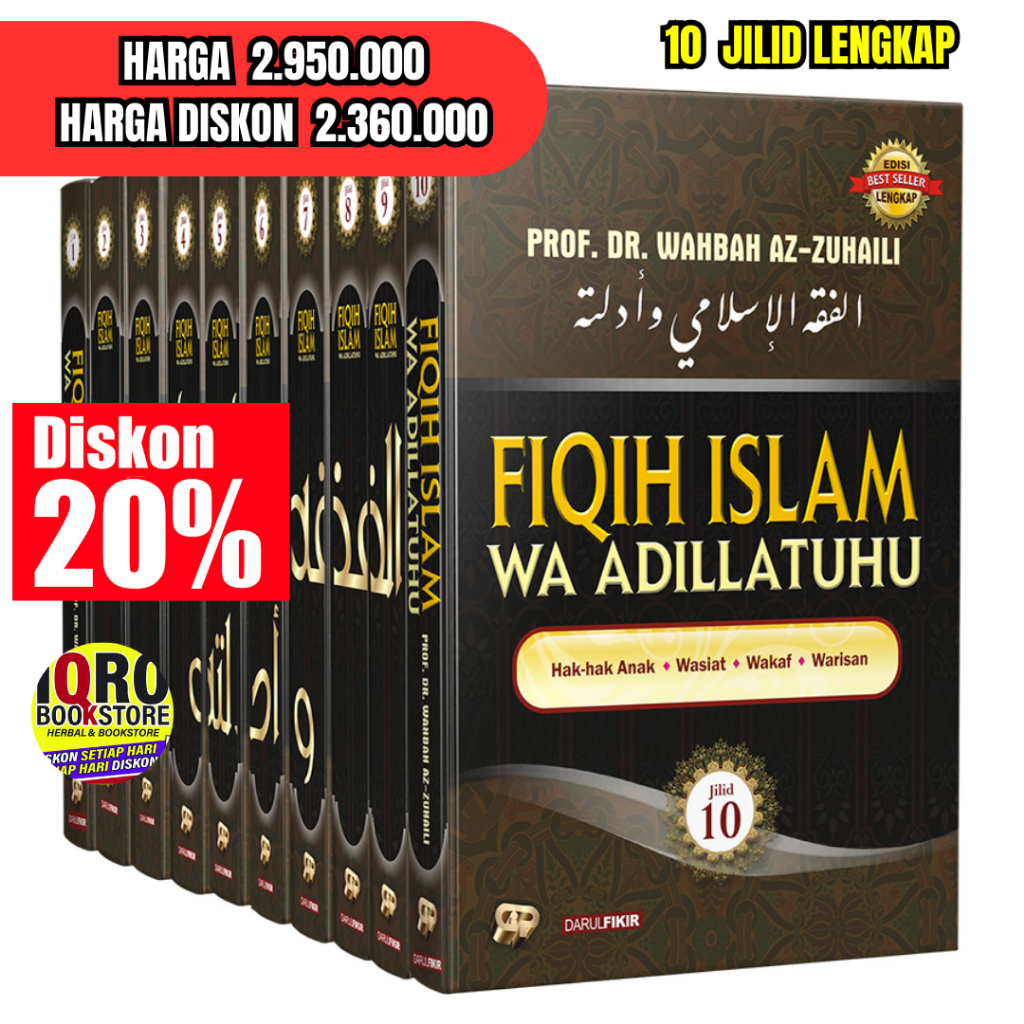 1 Set Fiqih Islam Wa Adillatuhu Karya Profesor Wahbah az-Zuhaili