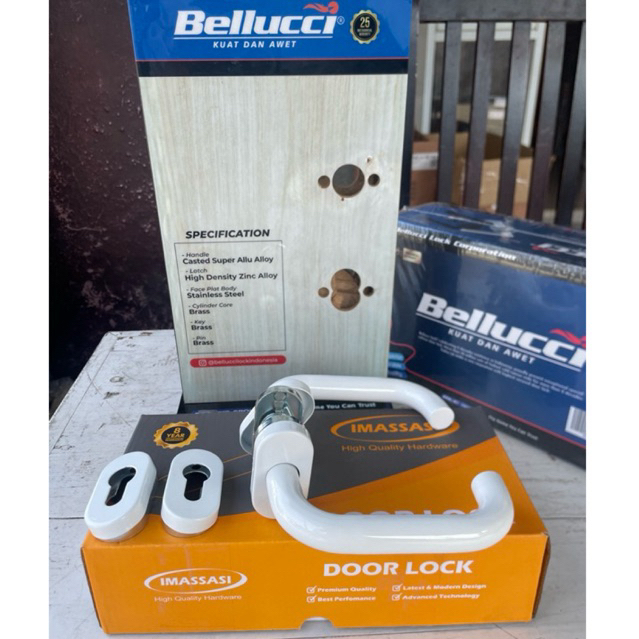 HANDLE PINTU ALUMUNIUM A1 PUTIH ROSES PINTU ALUMUNIUM HANDLE PINTU A31 PUTIH HITAM BLACK PISAH MODEL