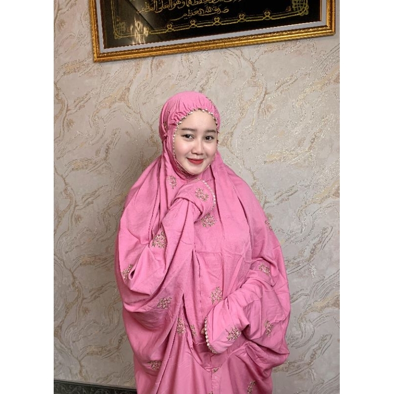 Mukena rayon twill putri terusan