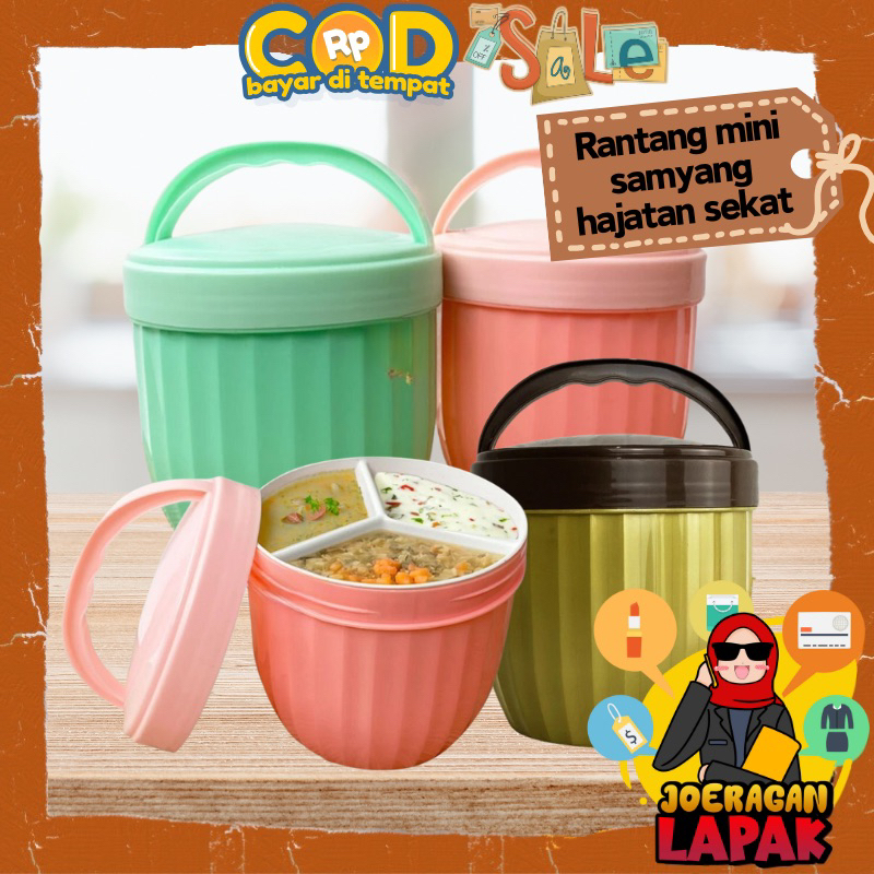 [JOERAGAN LAPAK] RANTANG SAMYANG - WADAH TEMPAT MAKANAN HAJATAN SEKAT SAMIR BERKATAN NASI LAUK BEKAL