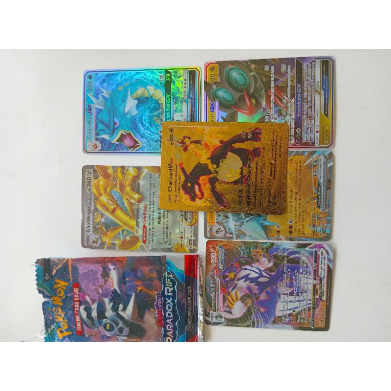 Kartu pokemon + kartu pokemon emas