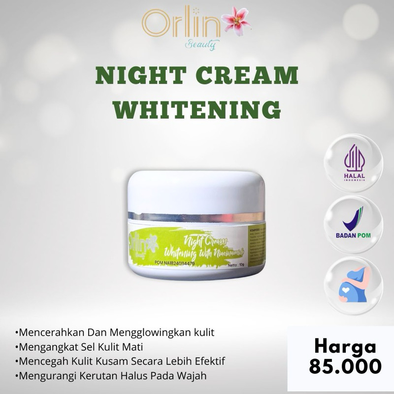 [ORLIN BEAUTY]ECER KRIM MALAM BRIGHTENING PLATINUM ORLIN BEAUTY KRIM PEMUTIH WAJAH WAJAH KUSAM AUTO 