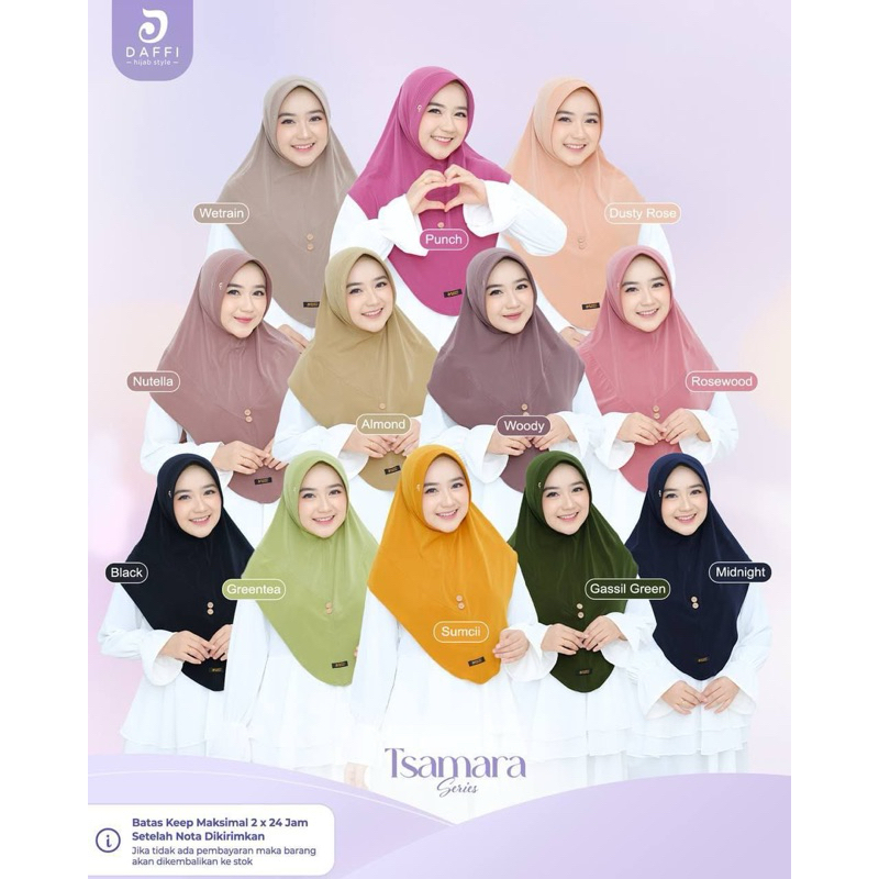hijab instan terbaru tsamara by dafii hijab