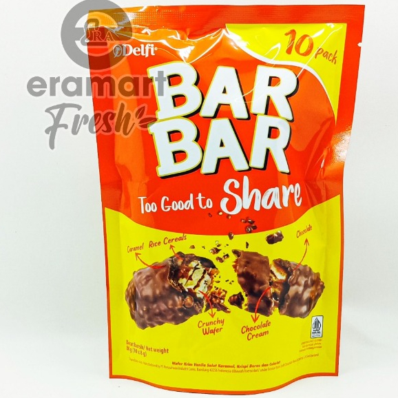 

DELFIE BAR BAR FAMILY SHARE PACK 80 GR