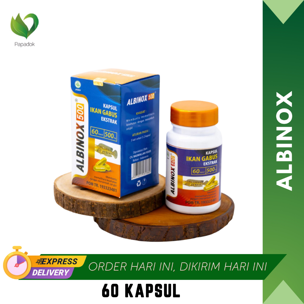 Albinox Kapsul Ekstrak Ikan Gabus Perawatan Luka Pasca Operasi