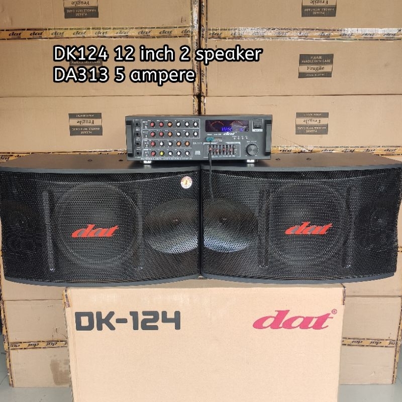 Paket Karaoke Sound System DAT 12 inch DK124 DA313