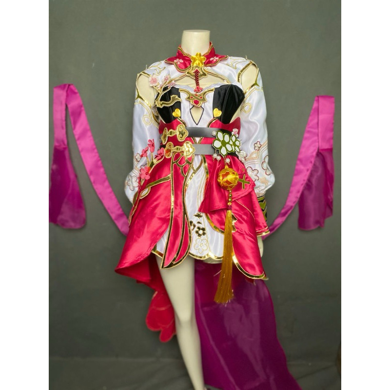 elysia honkai impact spring kostum cosplay