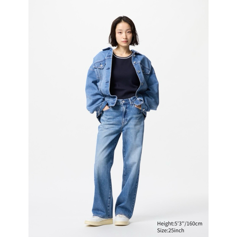 Uniqlo Wide Straight Jeans - Blue