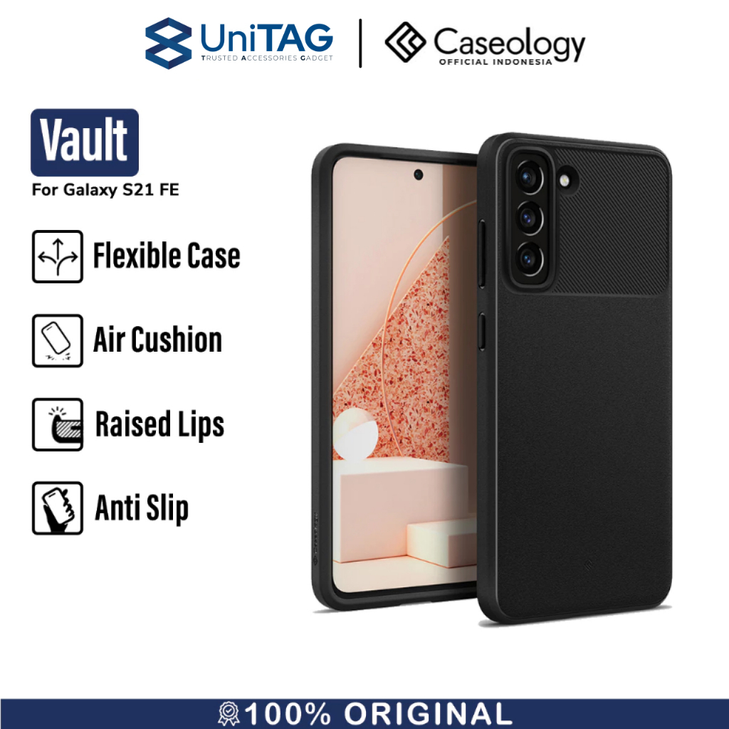 NAMPOL Case Samsung Galaxy S21 FE Caseology by Spigen Vault Silicone Softcase Casing