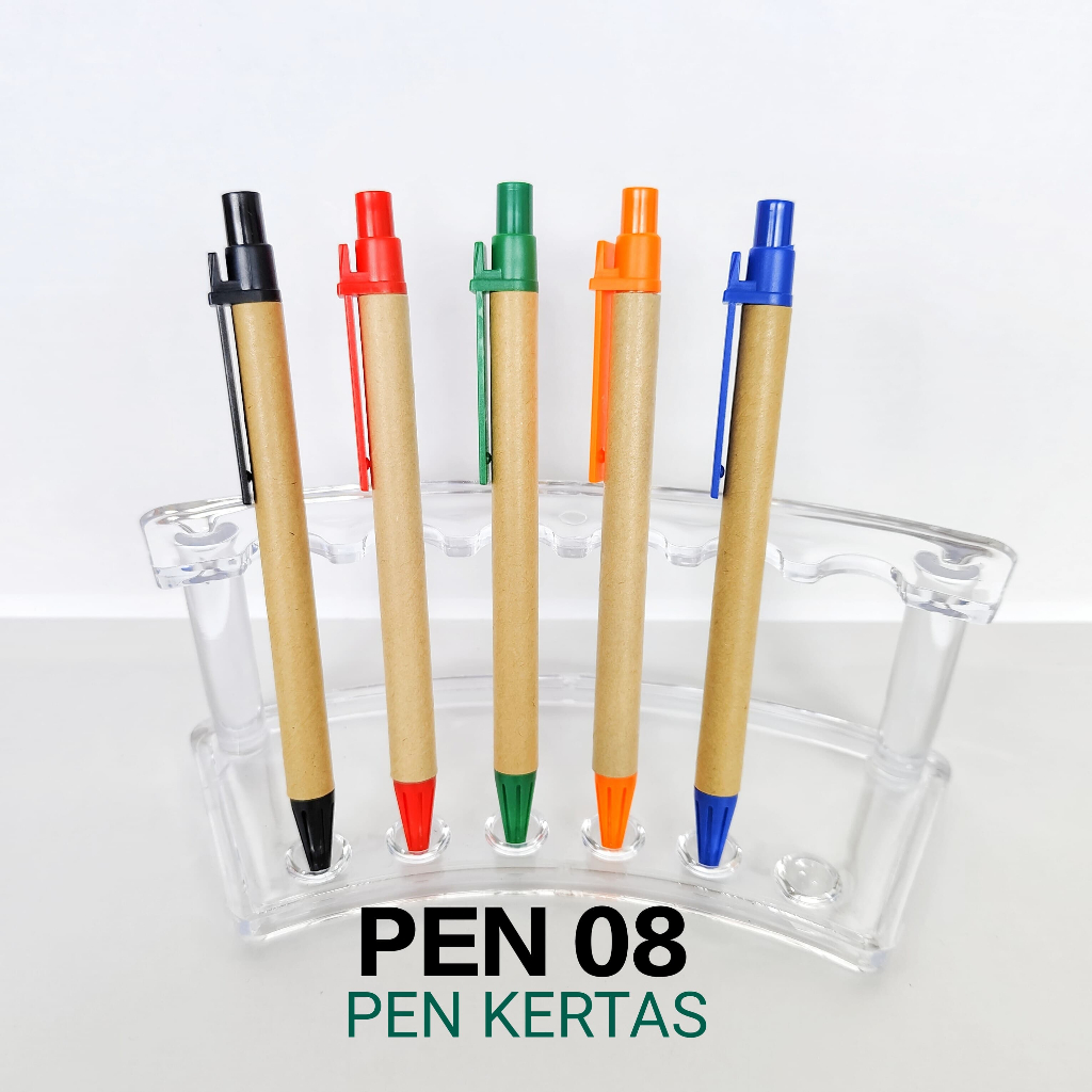 

Pen 08 / Pen Kertas / Ballpoint Kertas Souvenir / Pulpen Polos Promosi / Pen Bisa Custom Logo