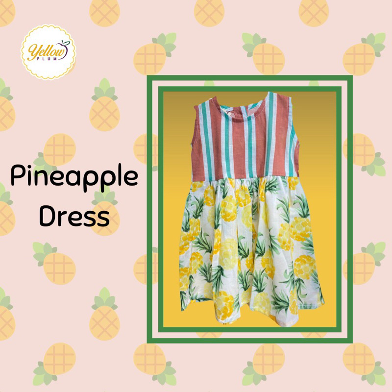 YELLOWPLUM | DRESS NANAS | Dress anak perempuan | Baju bayi/dress bayi