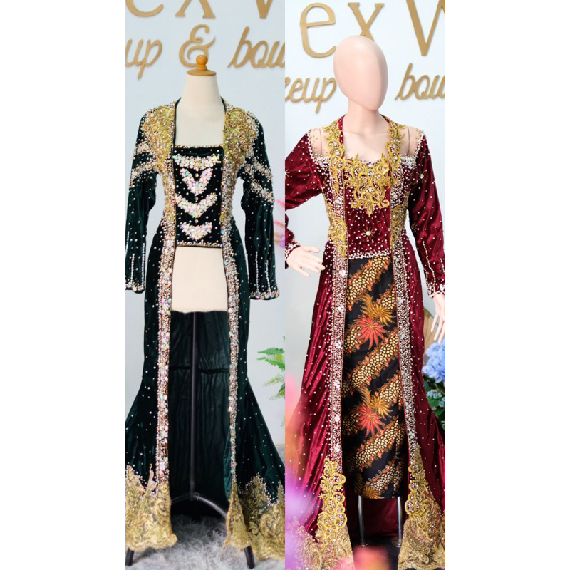 KEBAYA PENGANTIN BLUDRU MARON MERAK,KEBAYA PENGANTIN SLIM,KEBAYA PENGANTIN MODERN MEWAH,KEBAYA PENGA