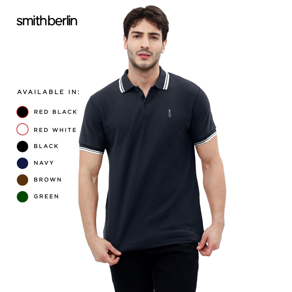 Smith Berlin Kaos Polo Pria Lengan Pendek Paskal Slim Fit Premium Kaos Polo Berkerah Adem dan Nyaman