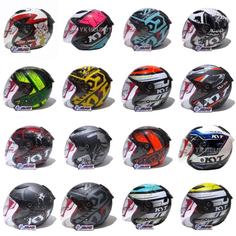 HELM HALF FACE  KYT DJ MARU MOTIF helm kyt djmaru