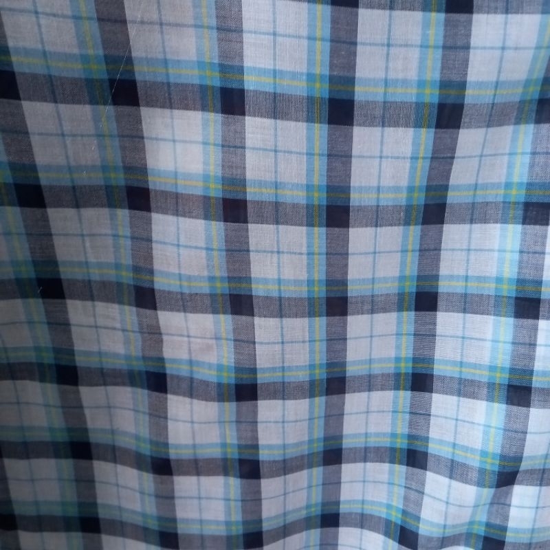 1/2 meter Kain Voal | Katun Voal | Bahan Voal | Kain Meteran | Katun Voal Motif Kotak | Bahan Import