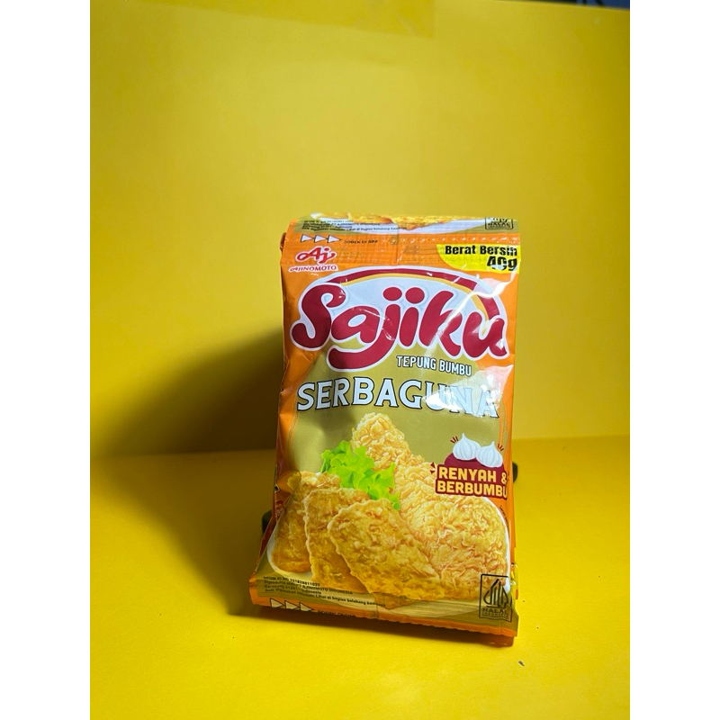 

SAJIKU TEPUNG BUMBU SERBAGUNA 1 RENTENG (40g x 10sacset)