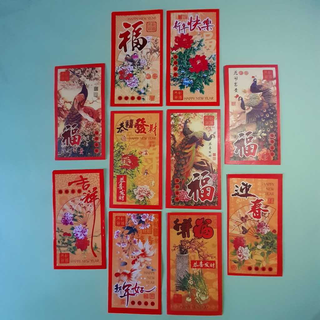 

angpao amplop imlek panjang 8,5x16 merah