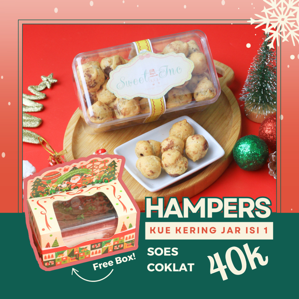 

Hampers Christmas 40K ( KUE KERING JAR ISI 1 - SOES COKLAT )