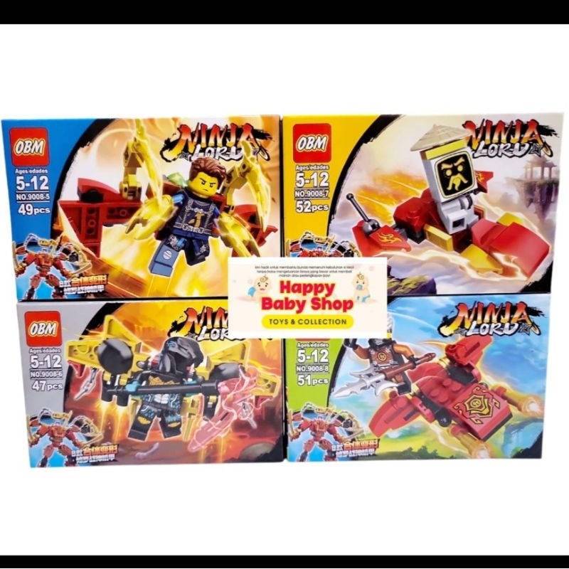 Mainan Brick Block Ninja 9008