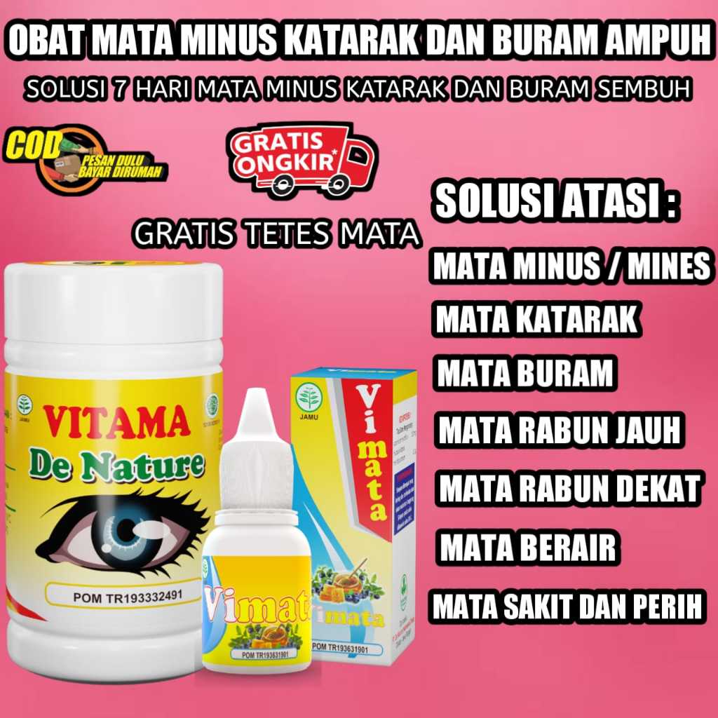 Obat Herbal Mata Minus Mines Katarak Buram Rabun Jauh Dekat Glukoma Berlemak Mata Iritasi Merah Dan 