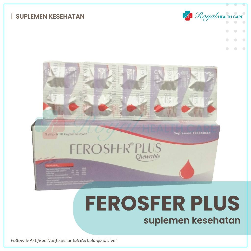 FEROSFER PLUS TABLET KUNYAH Memenuhi Kebutuhan Zat Besi