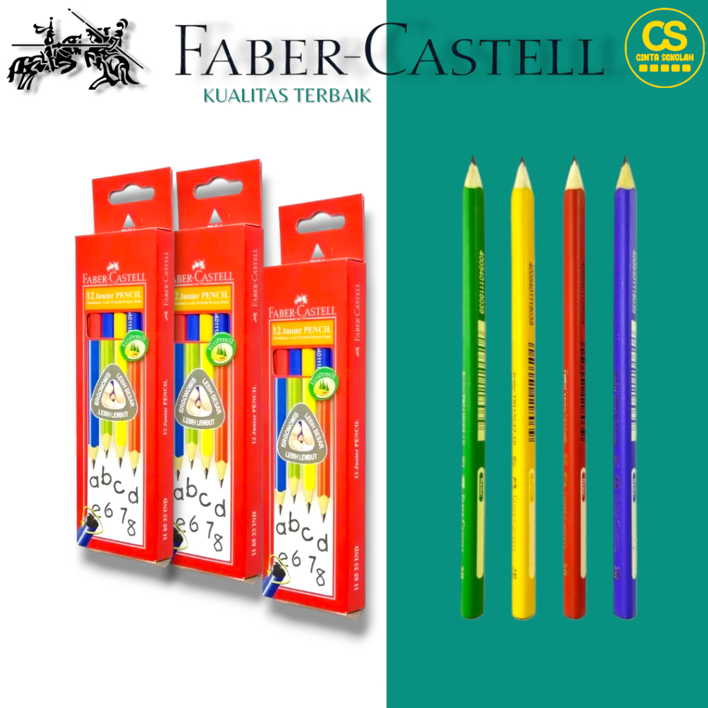 

Faber Castell Pensil Segitiga Junior Triangular 1 kotak