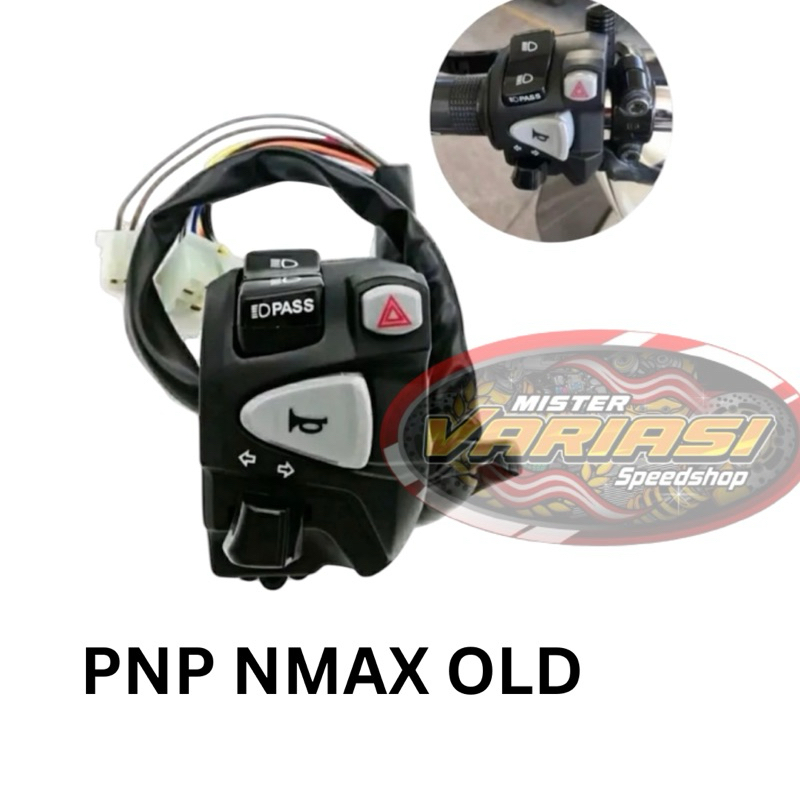 Saklar Kiri Domino model vario new dg Hazard Nmax PNP Sakral kiri domino bisa buat motor Vario 125 ,