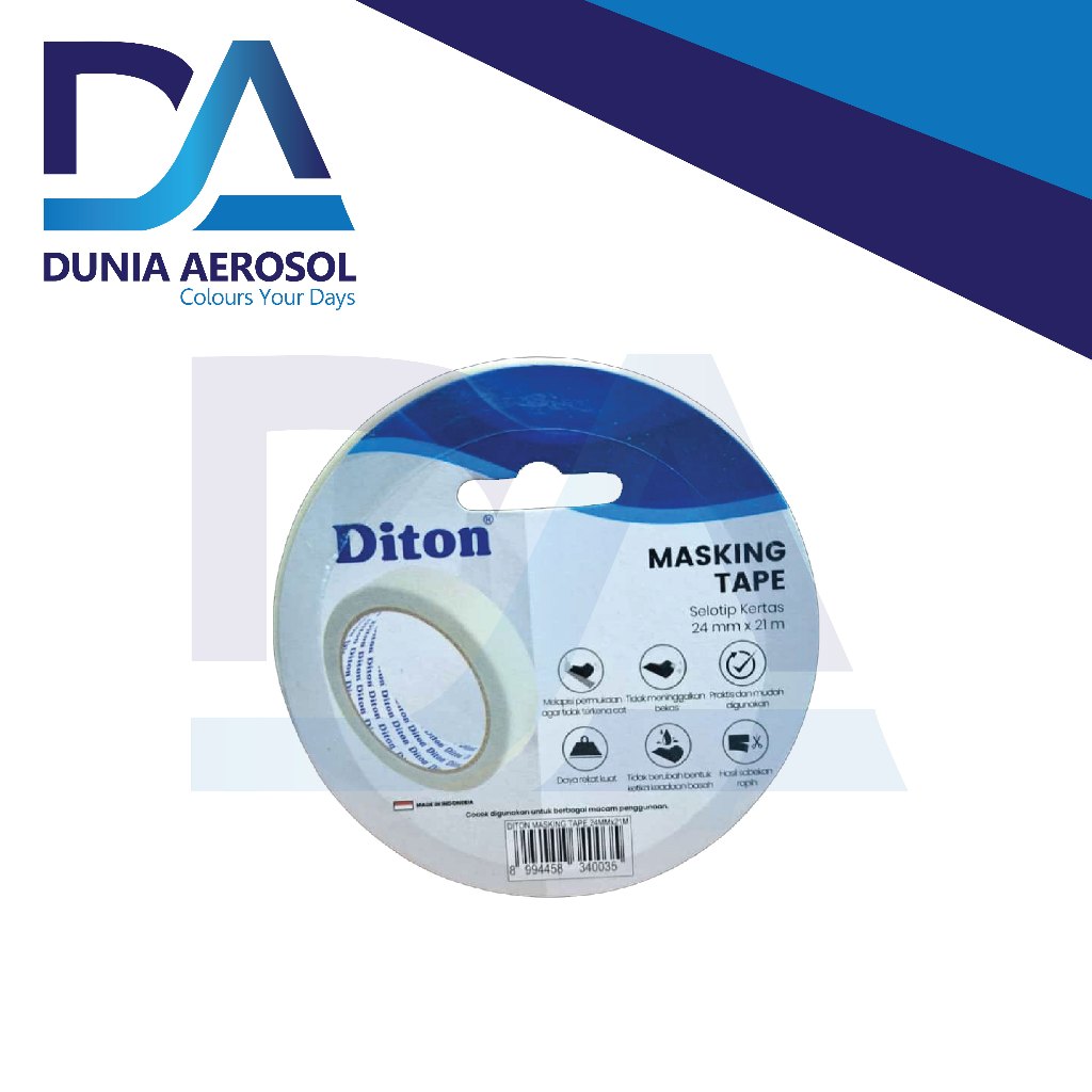

Lakban Kertas Diton Masking Tape 24mm x 21mm