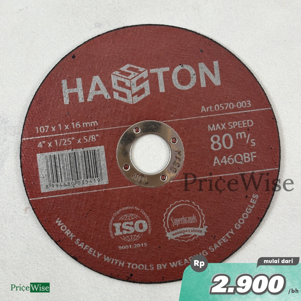 (GROSIR) Mata Gerinda Potong 4" Hasston / Batu Gerinda Gurinda Prohex
