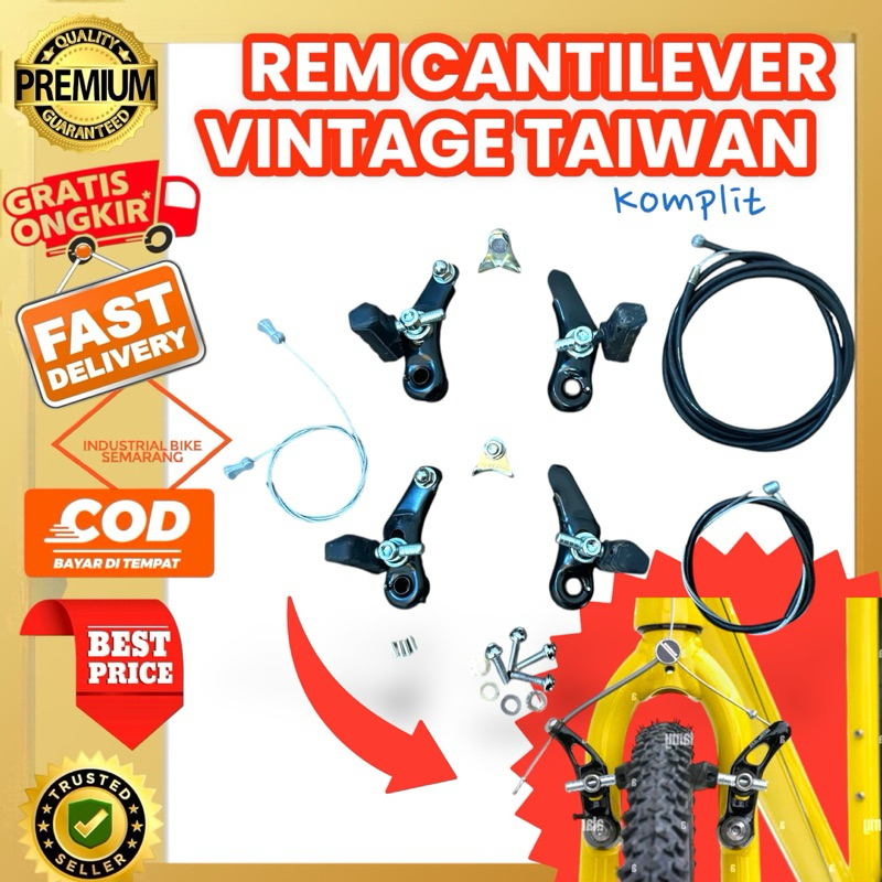 ( REM CANTILEVER TAIWAN ) Vintage Rem Canti Lever Kanti Lever Brake Classic Jadul Sepeda Federal dll