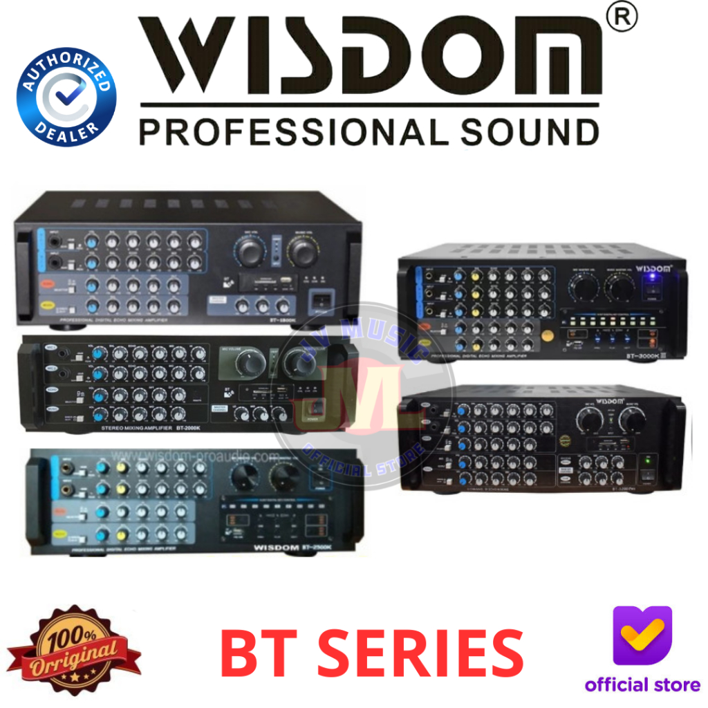 Wisdom BT1800K BT2000K BT2500K BT3000KIII BT3200PRO BT Series Amplifier Karaoke Wisdom BT-1800K BT-2
