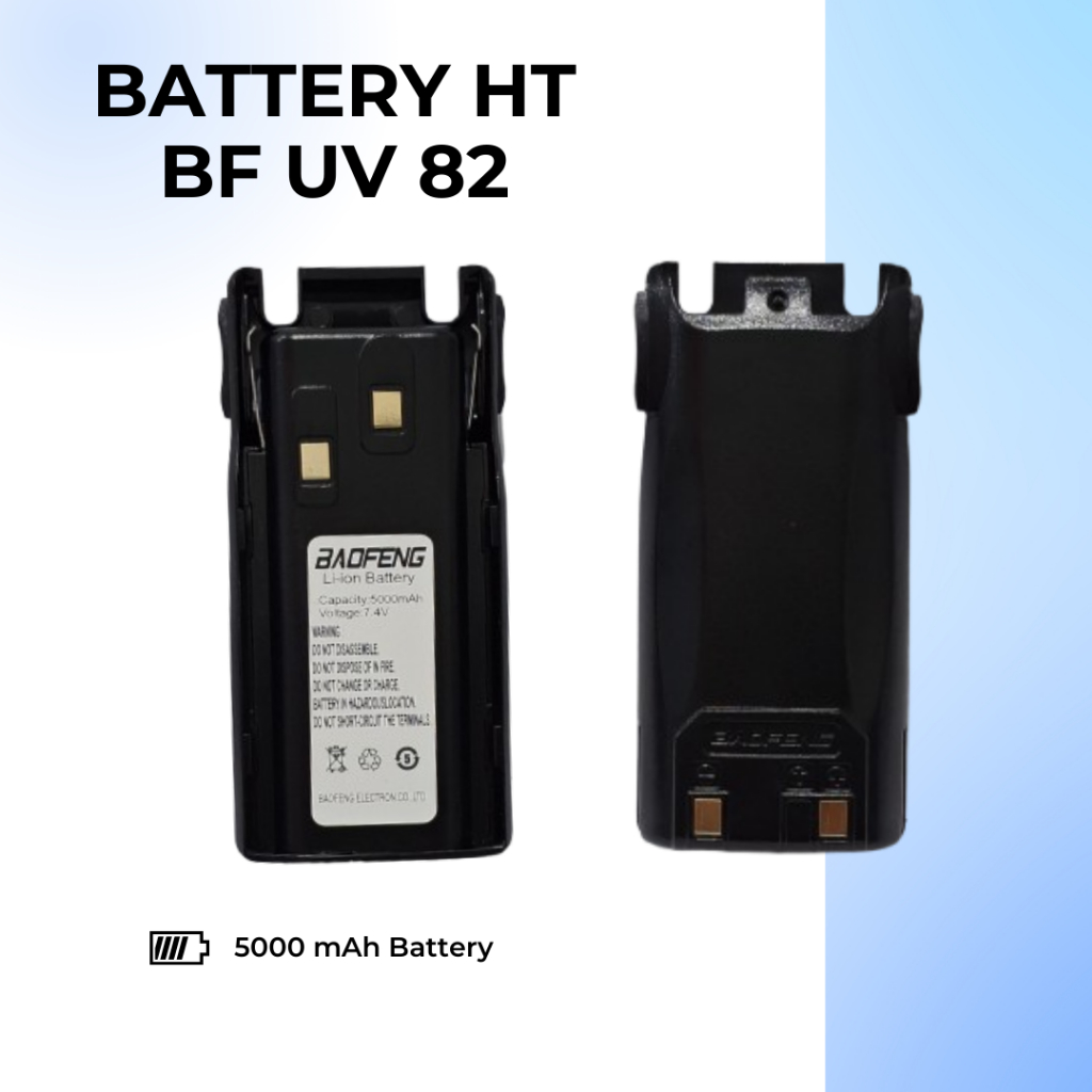 Bottom top - MURAH Battery HT Bao feng UV 82 5000 mAh baofeng bopeng battery uv82 high capasity
