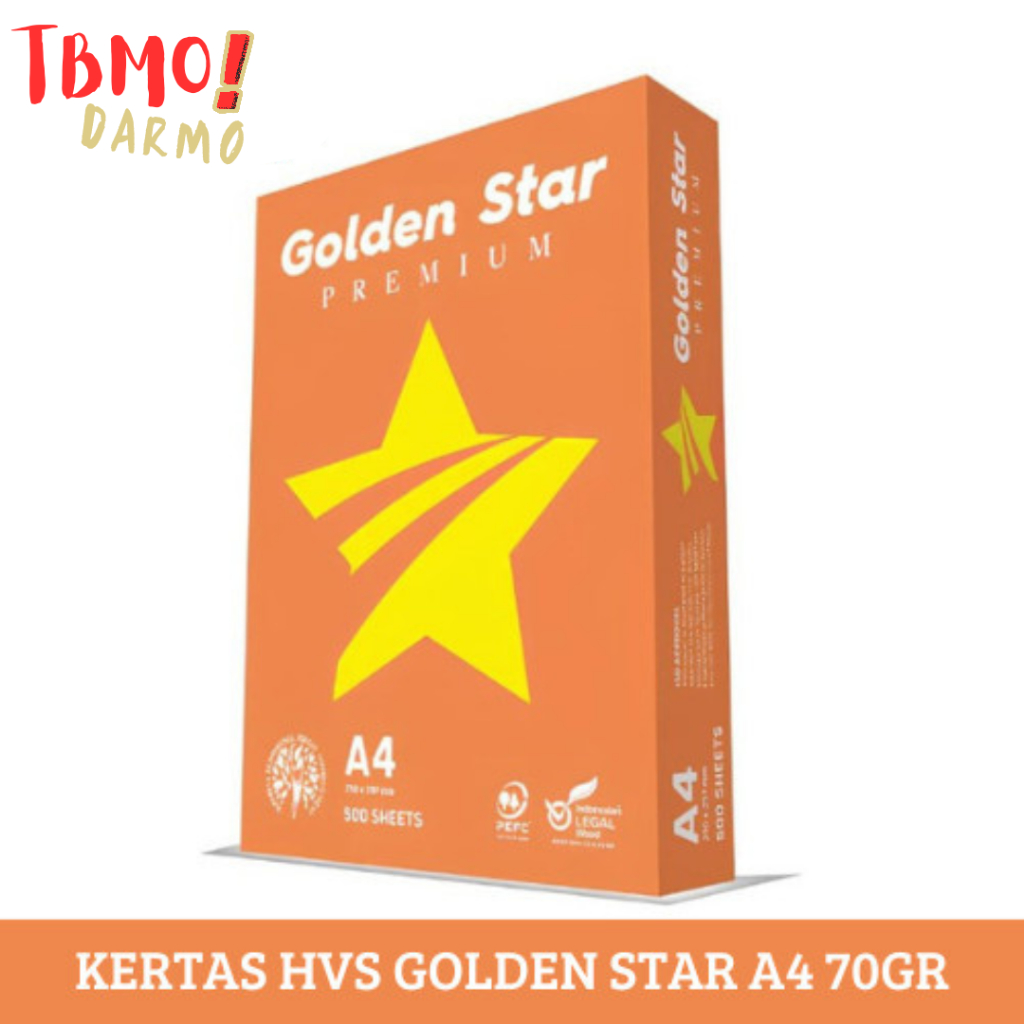

TBMO KERTAS HVS 70 A4 GOLDEN STAR