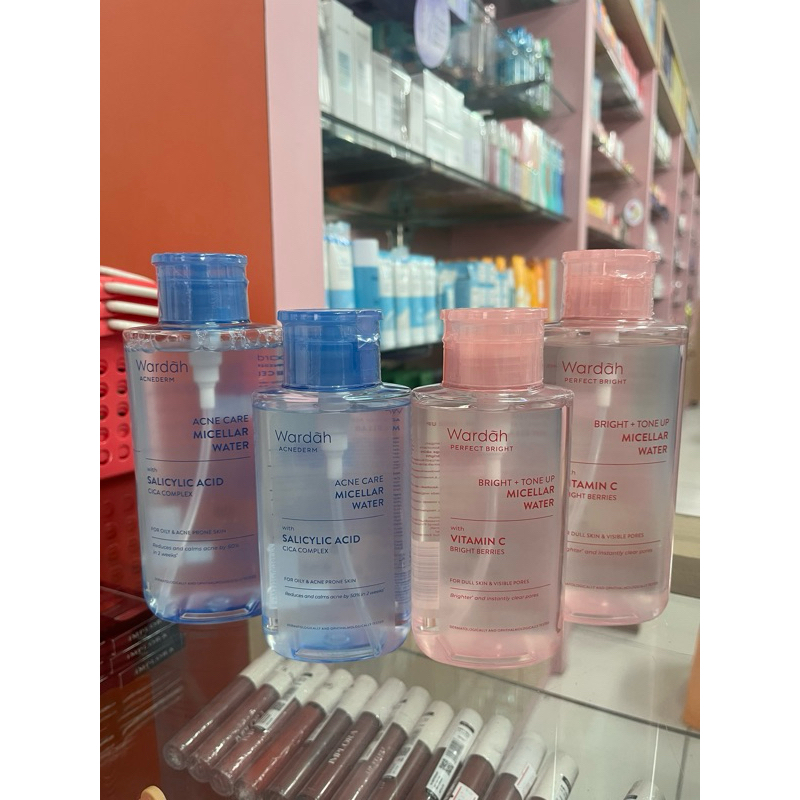 [[BARU]] Wardah Micellar Water Pump | Micellar Water Acne Derm Wardah | Micellar Water Perfect Brigh