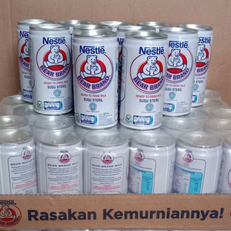 

Bear Brand Susu Beruang - 189ml 1 dus isi 30 pcs/kaleng