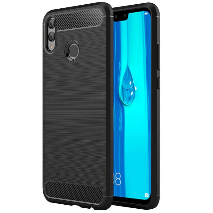 HUAWEI Y9 (2019) / Y9 PRIME (2019) / HONOR Y9S CASE BRUSHED RUGGED CARBON FIBER